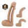 Pretty Love - Imbracatura Zane Con Dildo Flessibile 17 CM Ø 4,3 CM Naturale