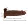 Pretty Love - Manicotto Vibrante Per Pene Quillon 20 CM Ø 4 CM Marrone