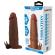 Pretty Love - Manicotto Vibrante Per Pene Quillon 20 CM Ø 4 CM Marrone