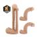 Pretty Love - Imbracatura Kaspar Con Dildo Flessibile 21 CM Ø 5 CM Naturale