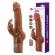 Pretty Love - Vibratore a Forma Di Coniglio Realistico Ellison 22,6 CM Ø 4,2 CM Marrone