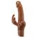 Pretty Love - Vibratore a Forma Di Coniglio Realistico Ellison 22,6 CM Ø 4,2 CM Marrone