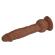 Pretty Love - Dildo Vibrante Eren 20,5 CM Ø 4,5 CM Marrone