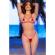 Chilirose - Cr 4900 Rode Tweedelige Micro Bikini Met Strappy Uitsparingen - One Size