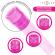 Intense - Kurt Mini Massager With 4 Interchangeable Heads Pink