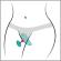 We-Vibe - Moxie+ Magnetic-Clip Panty Vibrator Aqua
