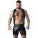Locker Gear - Punch Hole Leatherette Gilet Blu S