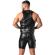 Locker Gear - Punch Hole Leatherette Gilet Blu S