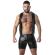 Locker Gear - Punch Hole Leatherette Gilet Nero S