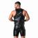 Locker Gear - Punch Hole Leatherette Gilet Kaki S