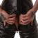 Locker Gear - Punch Hole Leatherette Salopette Corta Nero S