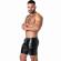 Locker Gear - Punch Hole Leatherette Pantaloncini Cargo Nero S