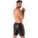 Locker Gear - Punch Hole Leatherette Pantaloncini Cargo VestibilitÀ Ampia Nero S