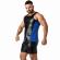 Locker Gear - Punch Hole Leatherette Tanktop Blau S