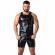 Locker Gear - Punch Hole Leatherette Tanktop Schwarz S