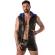 Locker Gear - Punch Hole Leatherette Sweat À Capuche Blanc S