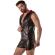 Locker Gear - Punch Hole Leatherette Sweat À Capuche Rouge S