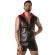 Locker Gear - Punch Hole Leatherette Sweat À Capuche Rouge S