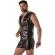 Locker Gear - Punch Hole Leatherette Bluza Z Kapturem BiaŁy S