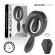 Black & Silver - Deckard Rechargeable Vibrating Ring With Remote Control Black