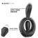 Black & Silver - Deckard Rechargeable Vibrating Ring With Remote Control Black