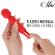 Mia - Lucy Ellen Usb Rechargeable Mini Wand Massager Red