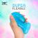 Mythology - Lyra 8 Silicone Dildo 17 CM Ã 3.6 CM Light Blue Platinum Speckled