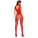 Passion - BS120 Red Flowers Bodystocking