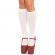 Leg Avenue nylon Mi-Bas Blanc