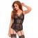 Leg Avenue Sheer And Lace Garter Teddy