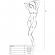 Passion - Woman BS019 Bodystocking Czarny Jeden Rozmiar