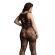 Le Desir Schwarzer Criss Cross Neck Bodystocking UK 14 bis 20