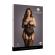 Le Desir Suspender Strass Bodystocking Schwarz UK 14 bis 20