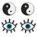 Peekaboo Pasties Yin et Yang