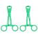 Green Scissor Nipple Clamps With Metal Chain