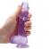 Gode RealRock 6 pouces violet réaliste cristal clair