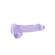 Gode RealRock 6 pouces violet réaliste cristal clair