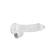 RealRock Dildo Transparent Réaliste Cristal Clair De 6 Pouces