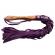 Rouge Odzież Drewniana Handled Purple Leather Flogger