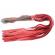 Rouge Odzież Drewniana Handled Red Leather Flogger