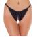 Black Crotchless Tanga