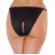 Black Crotchless Tanga